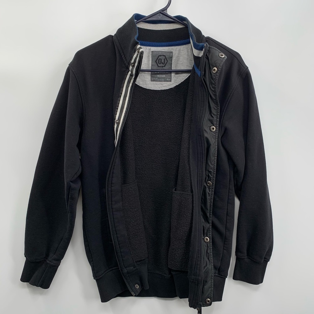 Octave Full Zip Jacket Men’s Size M, Medium No 09 OJ DIV Black Graphics Lab Coat